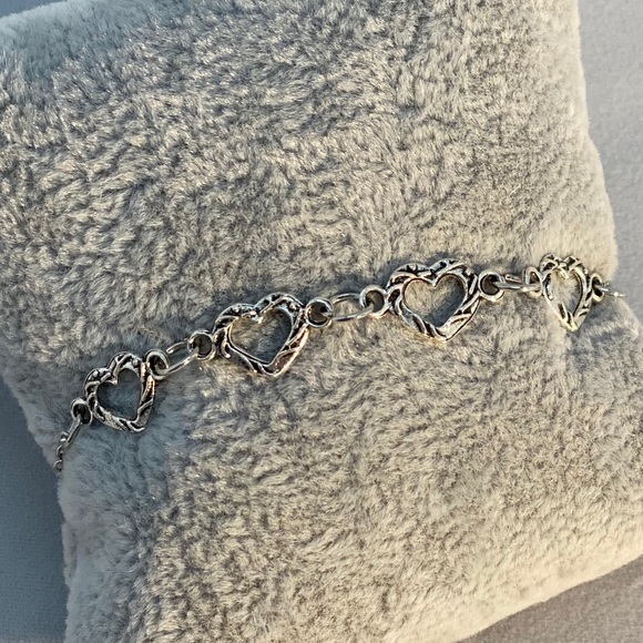 Jewelry - Adjustable silver heart bracelet Jewelry - Adjustable silver heart bracelet